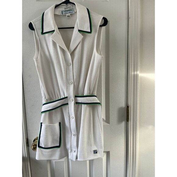 Vtg 1970's Evonne Goolagong Tennis Dress By Ginori Players Saks Fifth Avenue Siz - Picture 1 of 10